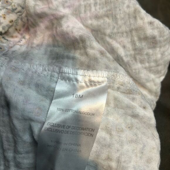 5 for $25🔥Tahari Baby Floral Ruffled Sleeve Dress Size 18M - Picture 4 of 6